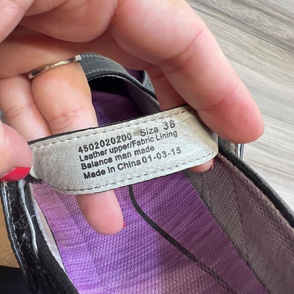 Dansko Women's Size 38 (US 7.5-8) Hadley Flat Comfort Mary Jane Black Leather - Picture 9 of 11